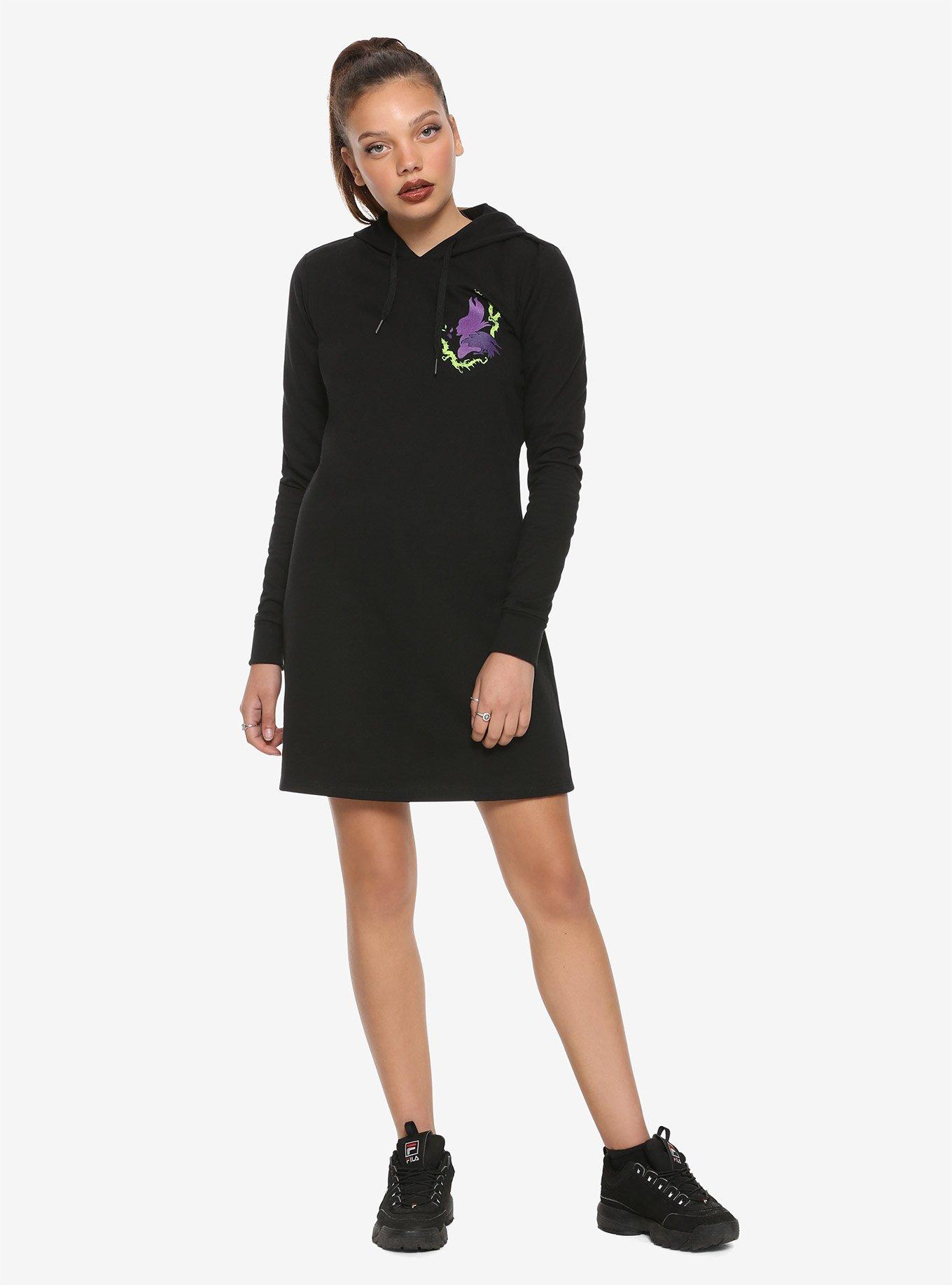 Disney Sleeping Beauty Maleficent Hoodie Dress, , alternate