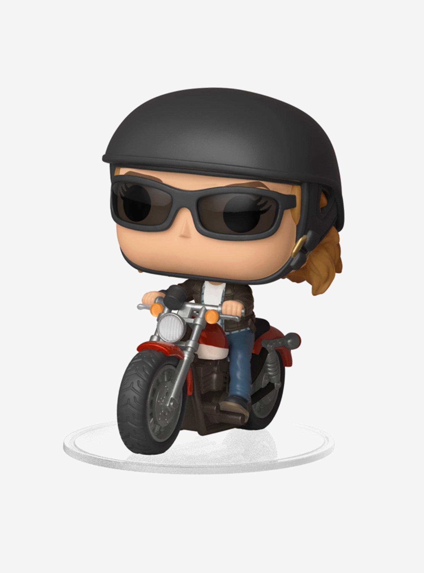 Funko Marvel Captain Marvel Pop! Rides Carol Danvers On Motorcycle Vinyl Bobble-Head, , alternate