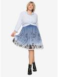 Her Universe Disney Alice In Wonderland Clock Skirt Plus Size, , alternate