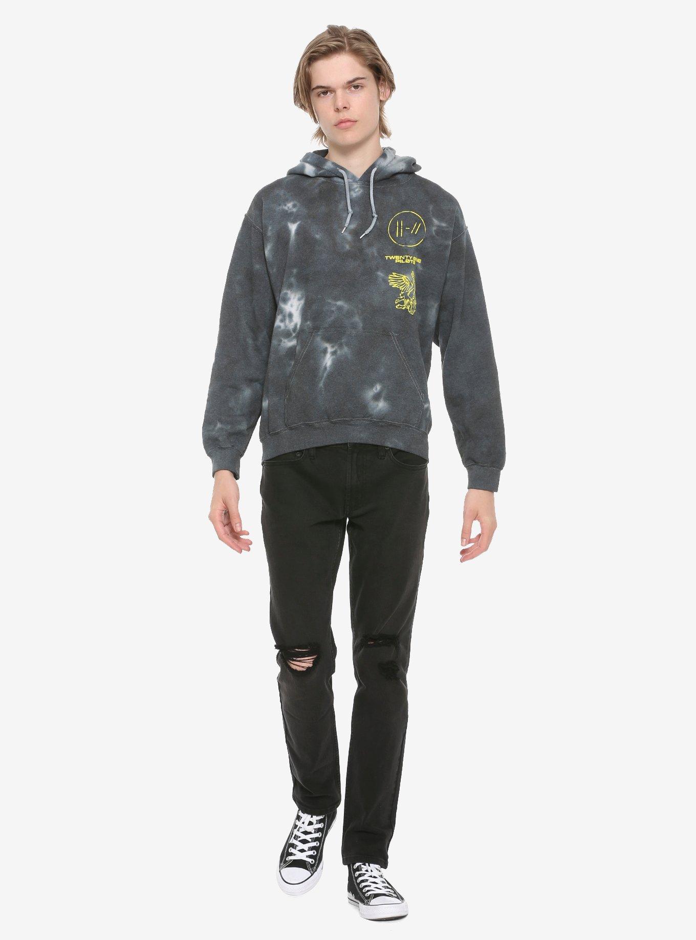 Twenty One Pilots Bandito Tie-Dye Hoodie Hot Topic Exclusive, BLACK, alternate