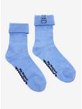 Studio Ghibli Totoro Blue Embroidered Cuff Ankle Socks, , alternate