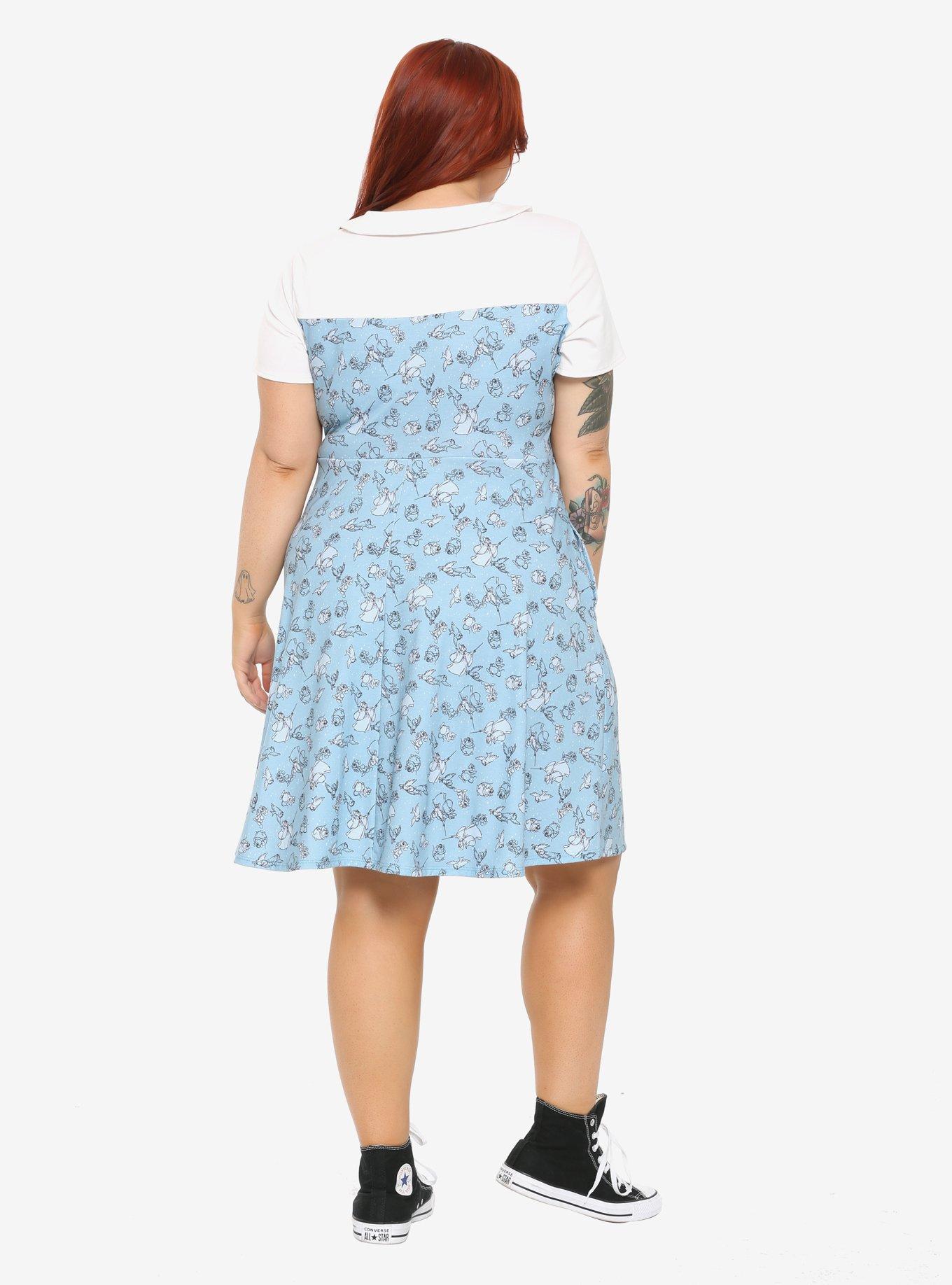 Disney Cinderella Fairy Godmother Collared Dress Plus Size, , alternate