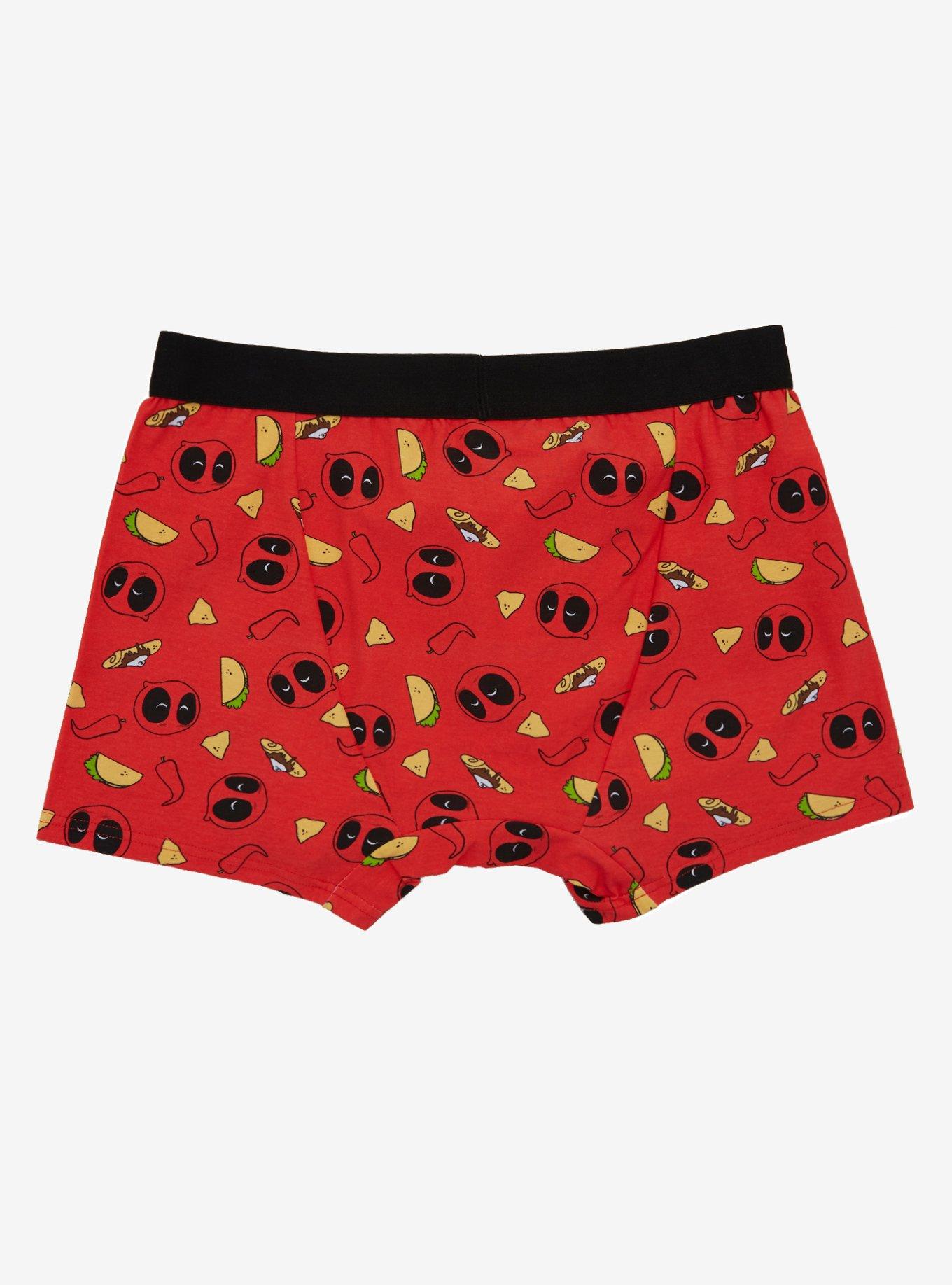 Marvel Deadpool Chibi Tacos & Chimichangas Boxer Briefs, MULTI, alternate