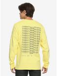 Twenty One Pilots Repeat Logo Long-Sleeve T-Shirt Hot Topic Exclusive, YELLOW, alternate