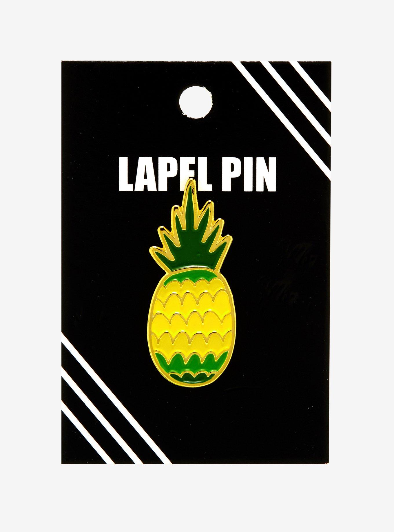 Funky Pineapple Enamel Pin, , alternate