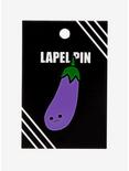 Sad Eggplant Enamel Pin, , alternate
