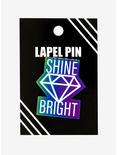Anodized Shine Bright Diamond Enamel Pin, , alternate