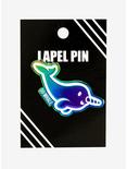Anodized Narwhal Oh Whale Enamel Pin, , alternate