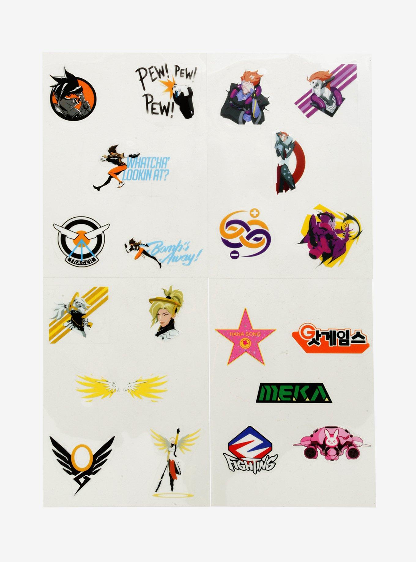 Overwatch Tech Stickers - BoxLunch Exclusive, , alternate
