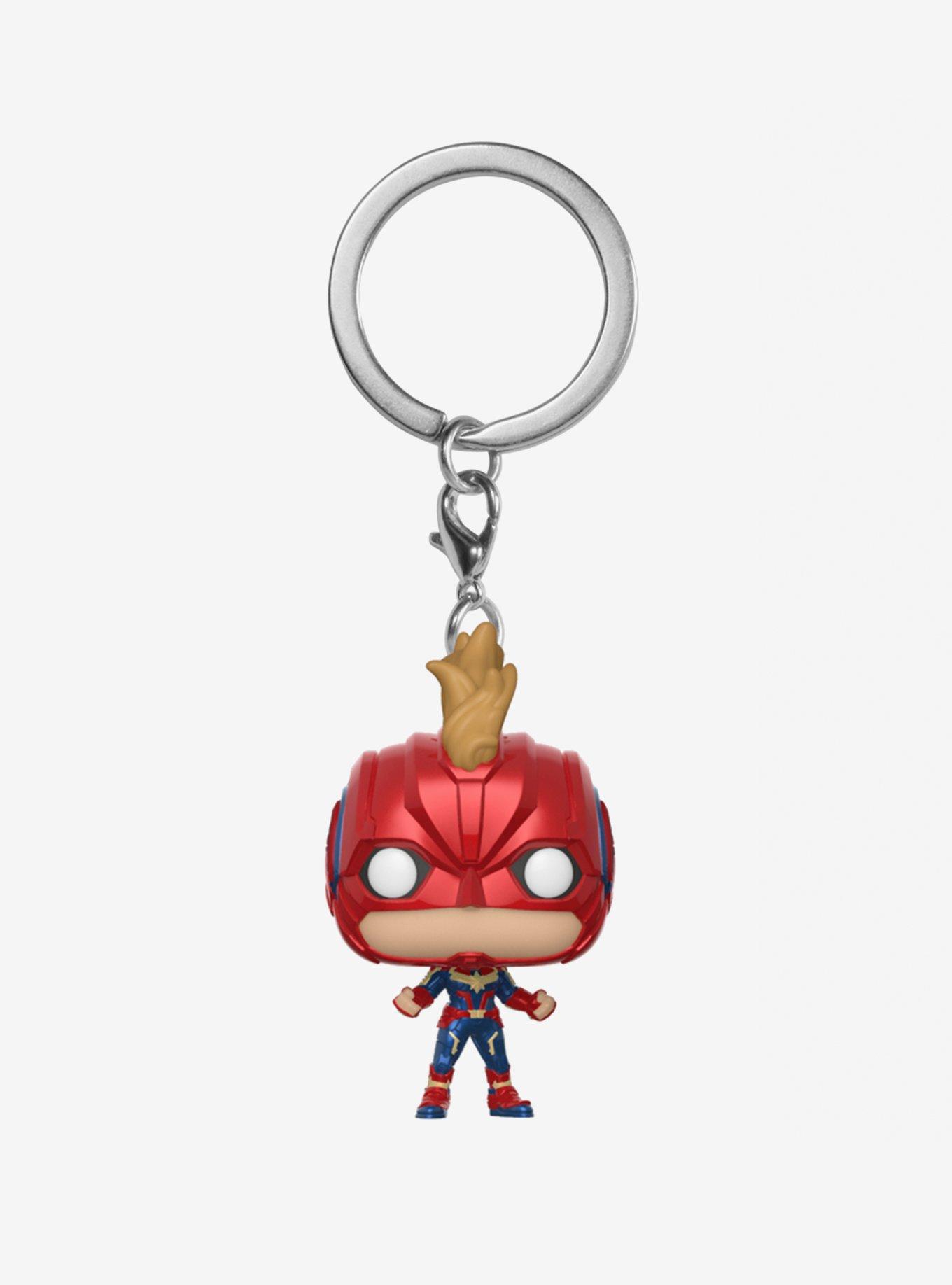 Funko Marvel Captain Marvel Pocket Pop! Captain Marvel (Helmet) Key Chain, , alternate - view 2