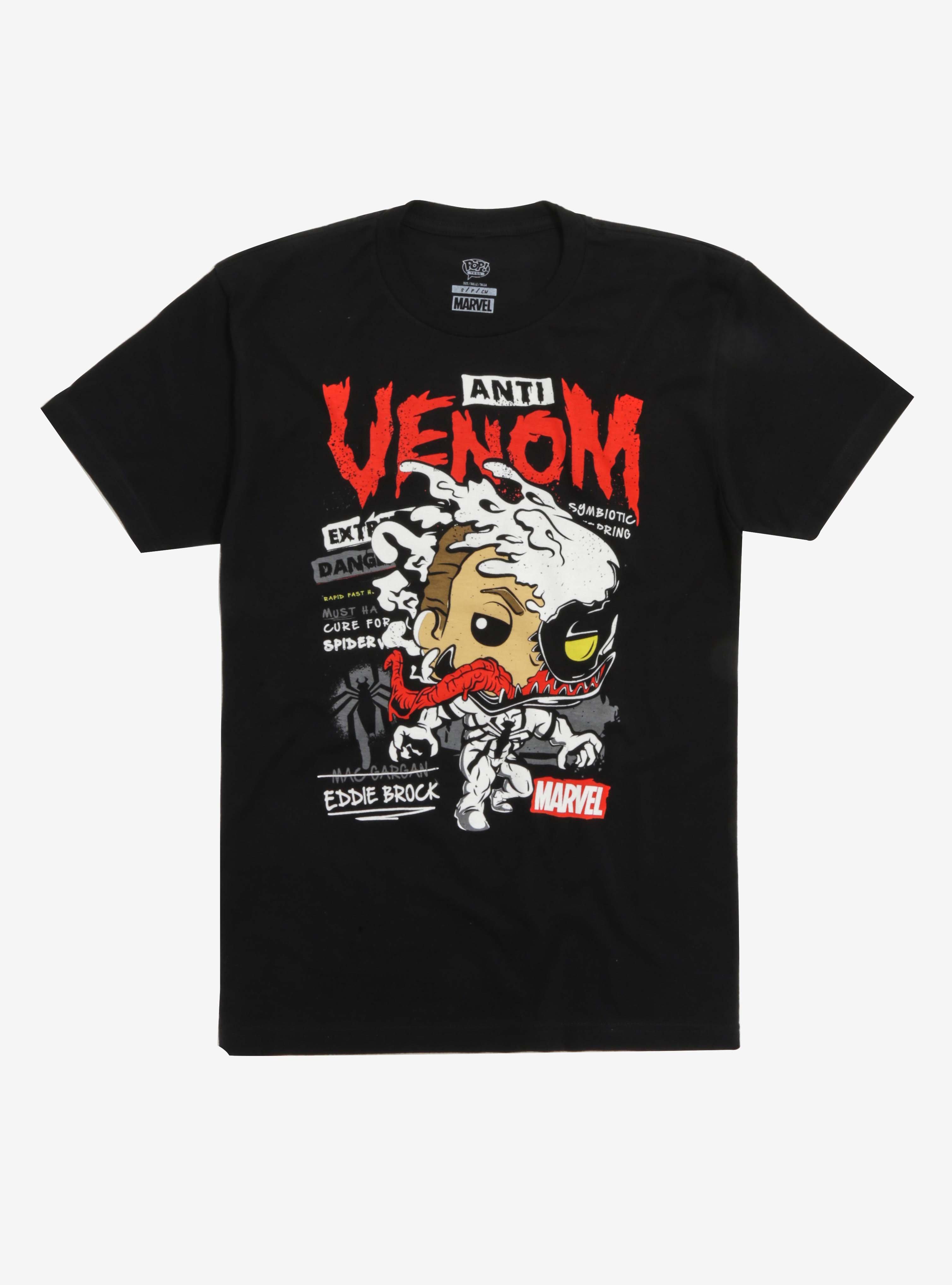 Funko Pop! Marvel Venom Vinyl Bobble-Head & T-Shirt - BoxLunch Exclusive, , alternate