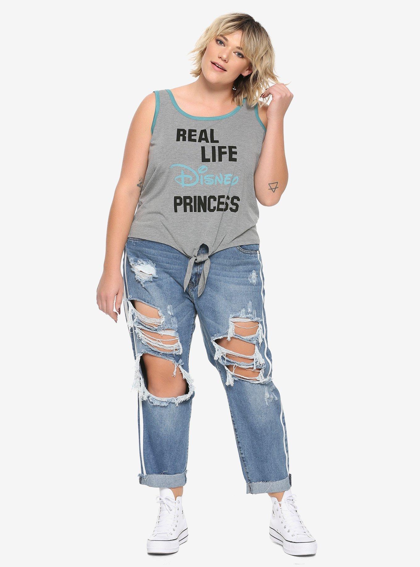 Destination Disney Real Life Princess Tie-Front Tank Top Plus Size, , alternate