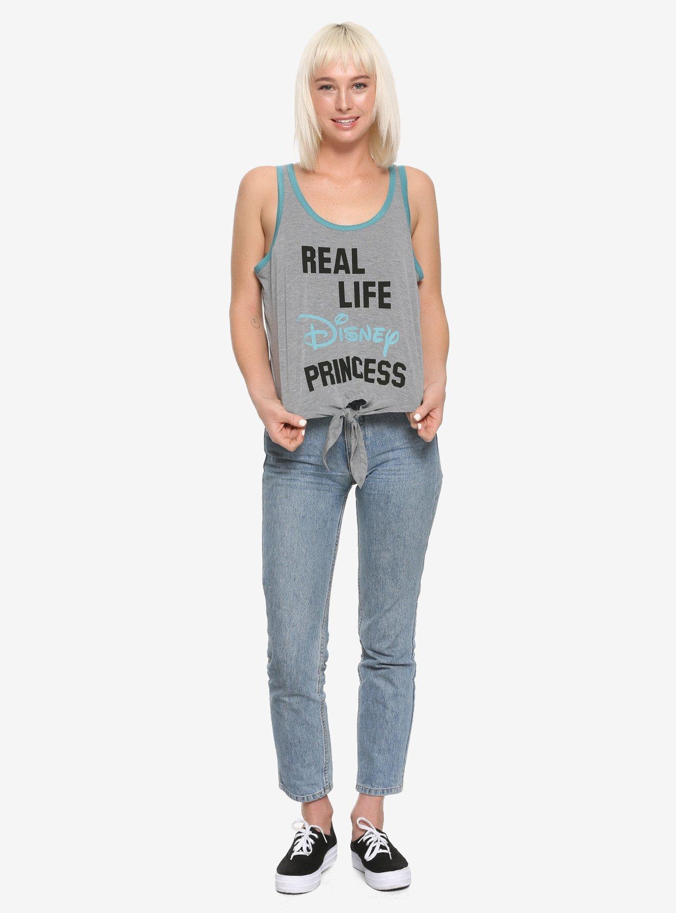 Disney Real Life Disney Princess Tie-Front Tank Top, , alternate