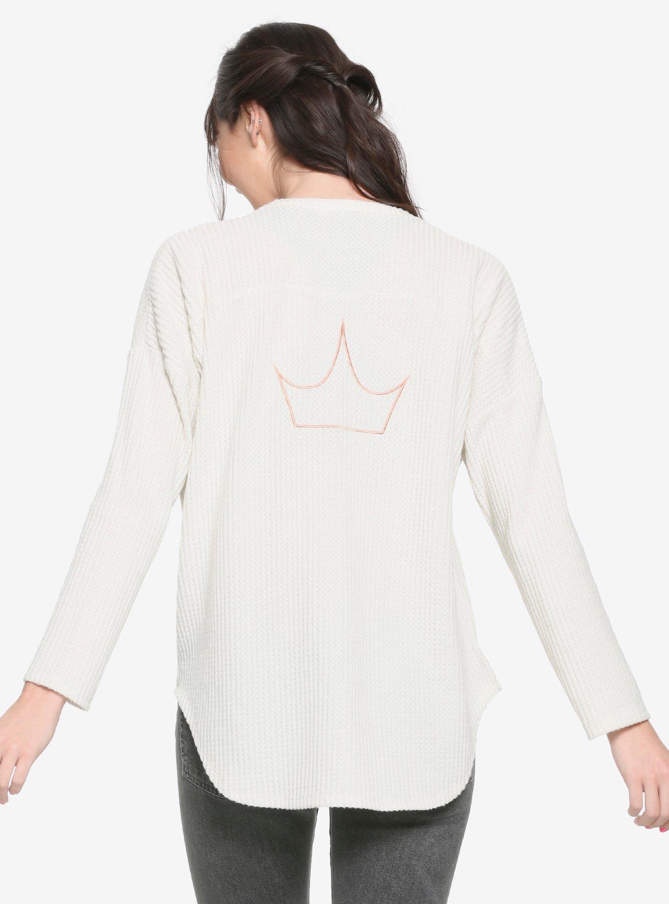 Destination Disney Speak Fluent Disney Button-Up Long-Sleeve Top, , alternate