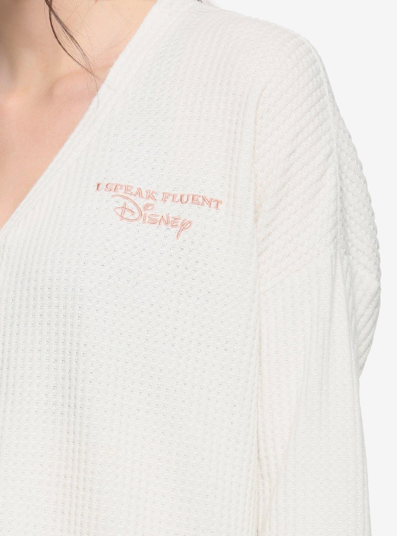 Destination Disney Speak Fluent Disney Button-Up Long-Sleeve Top, , alternate