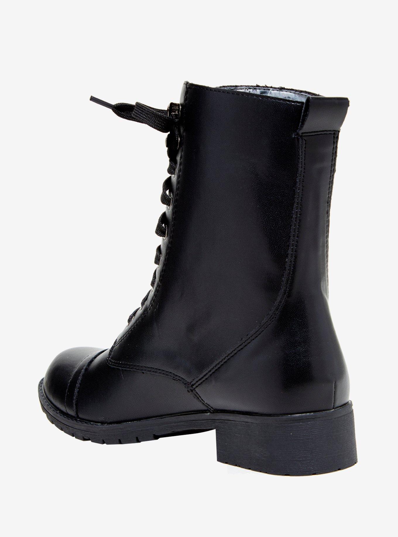 Alice In Wonderland Storybook Foldover Combat Boot, , alternate