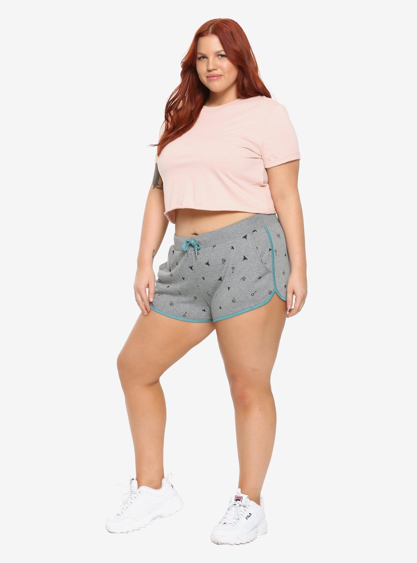 Destination Disney Icons Soft Shorts Plus Size, , alternate
