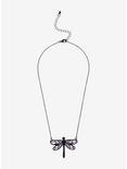 Dragonfly Moonstone Iridescent Necklace, , alternate