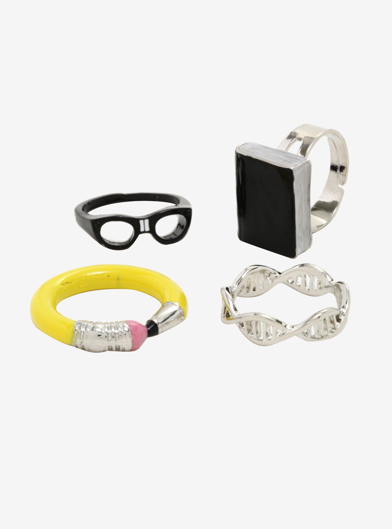 Nerd Novelty Ring Set, , alternate