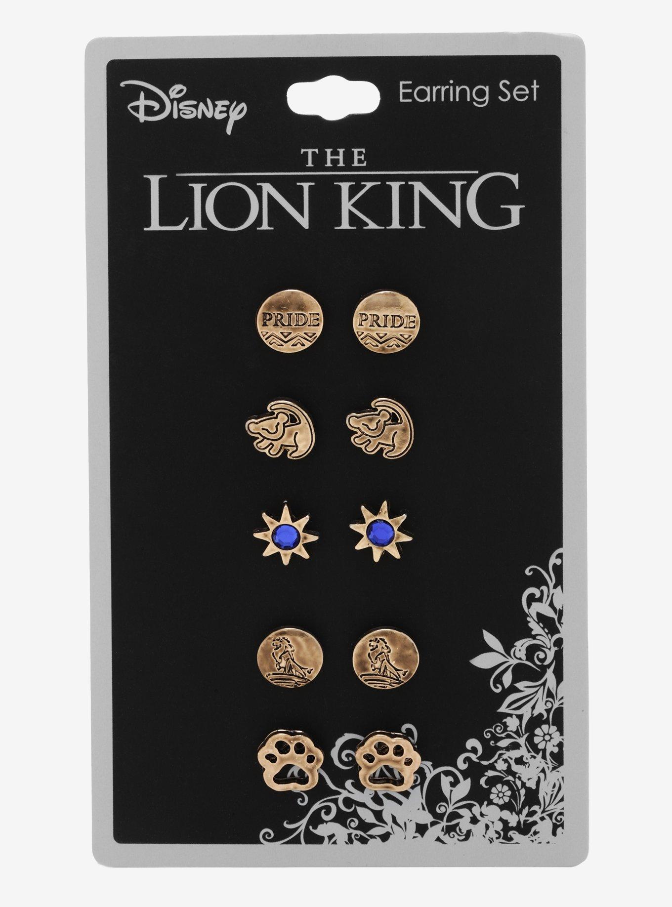 Disney The Lion King Simba Earring Set, , alternate