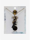 Black Onyx Snake Crystal Pendant Necklace, , alternate