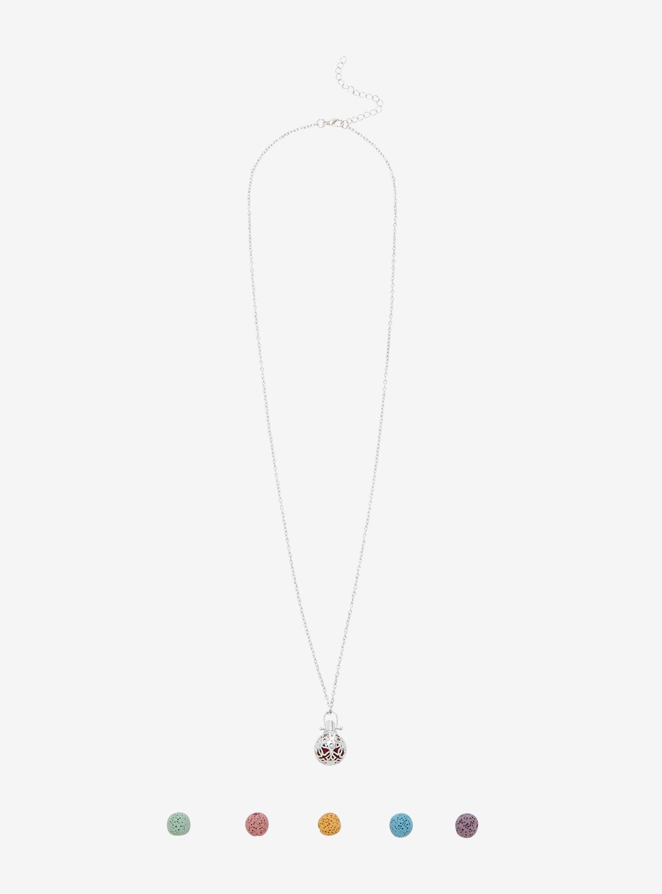 Oil Infuser Multi Charm Pendant Necklace, , alternate