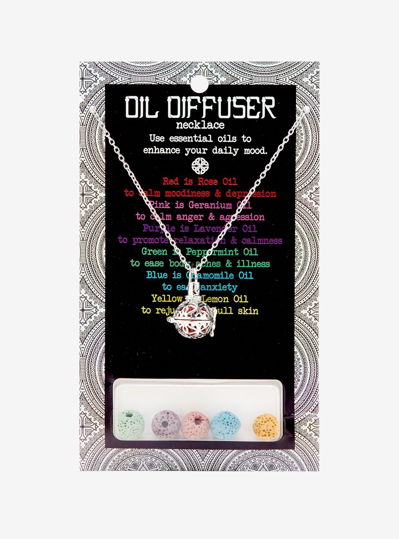 Oil Infuser Multi Charm Pendant Necklace, , alternate