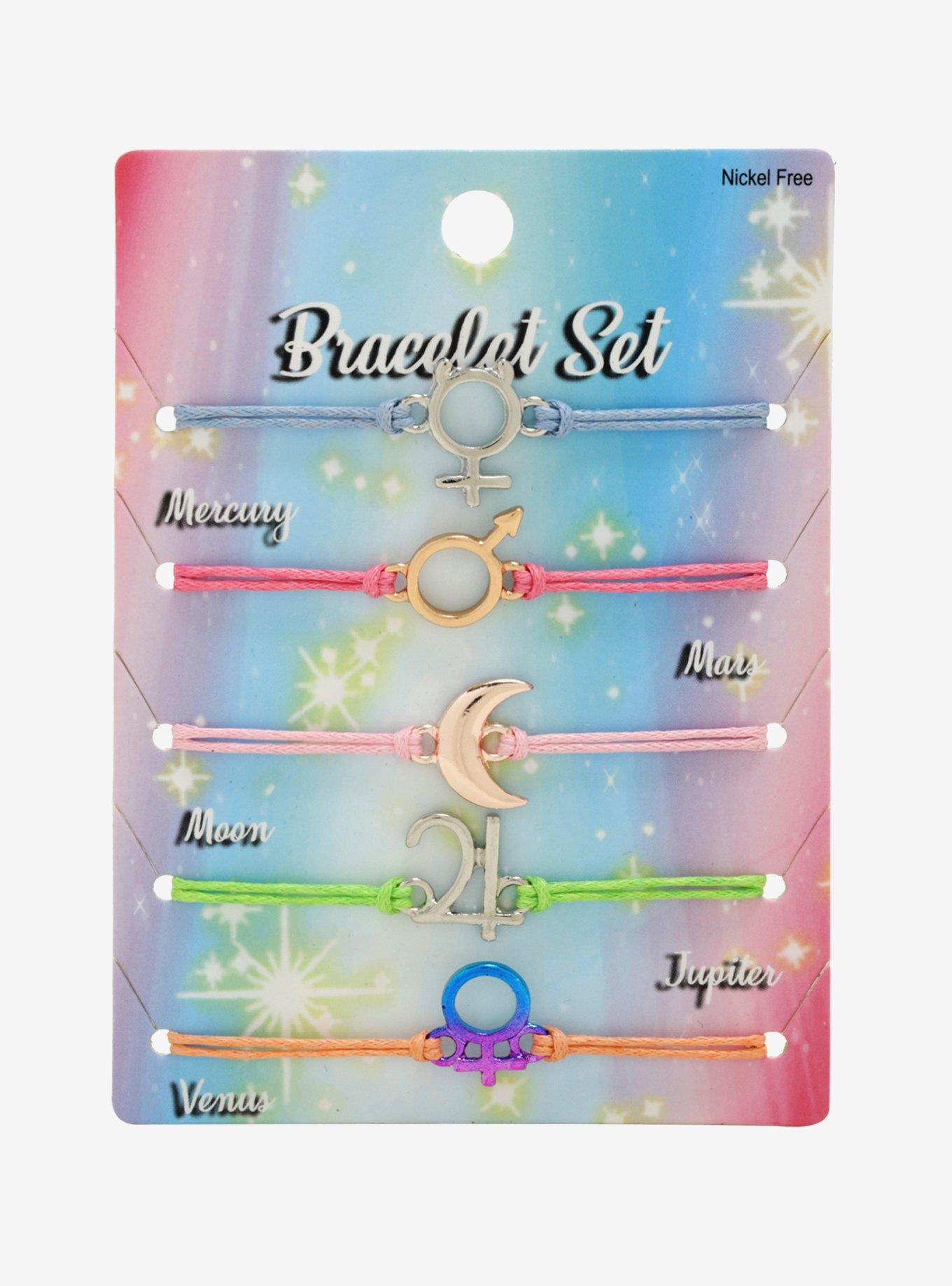 Galaxy Symbols Cord Bracelet Set, , alternate