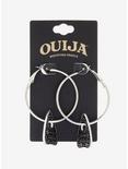 Ouija Planchette Hoop Earrings, , alternate