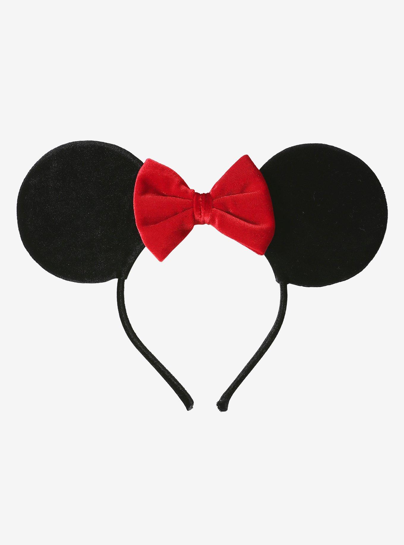Disney Minnie Mouse Velvet Ears Headband, , alternate