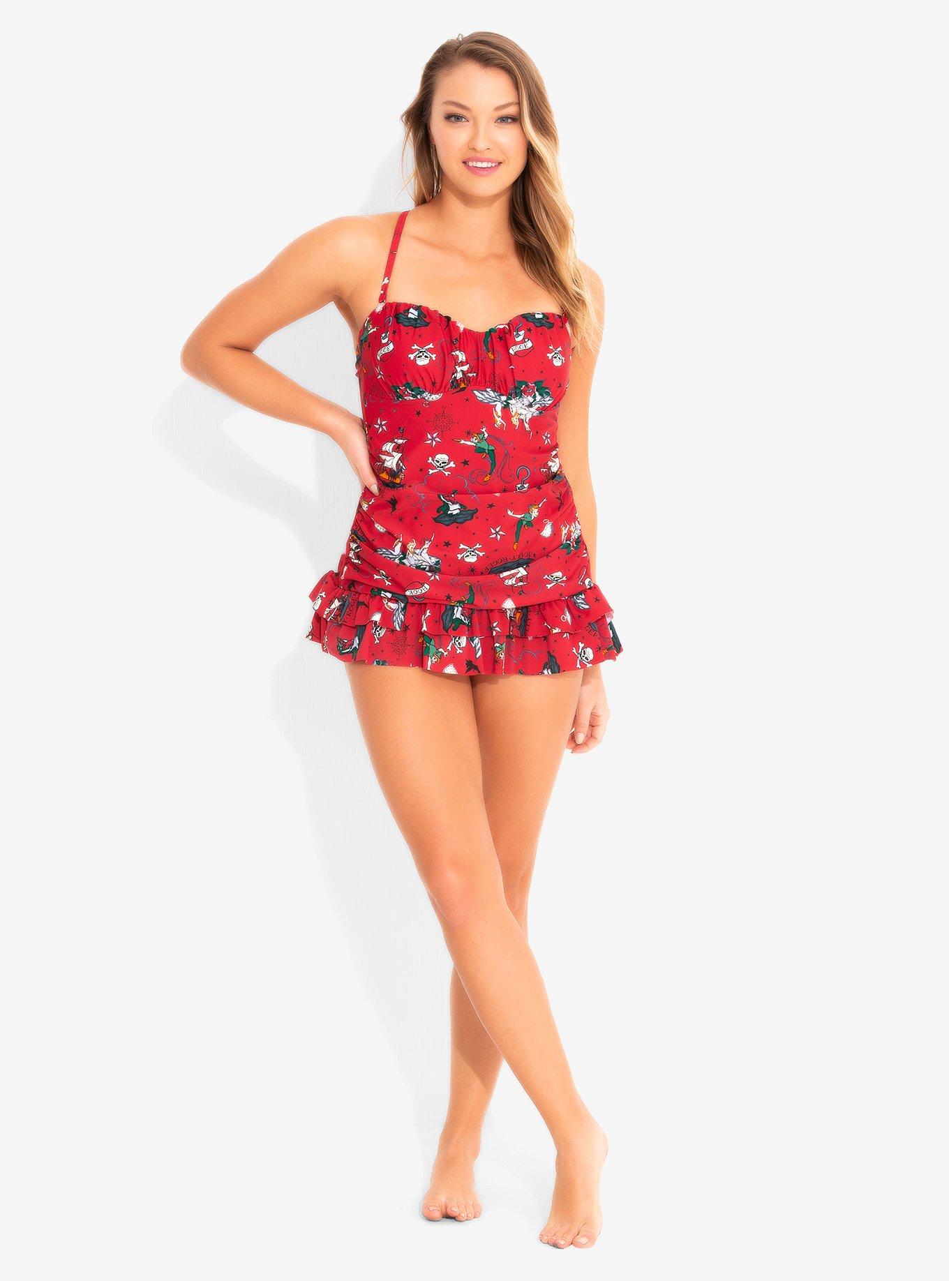 Disney Peter Pan Pirate Tattoo Retro Swimsuit, , alternate