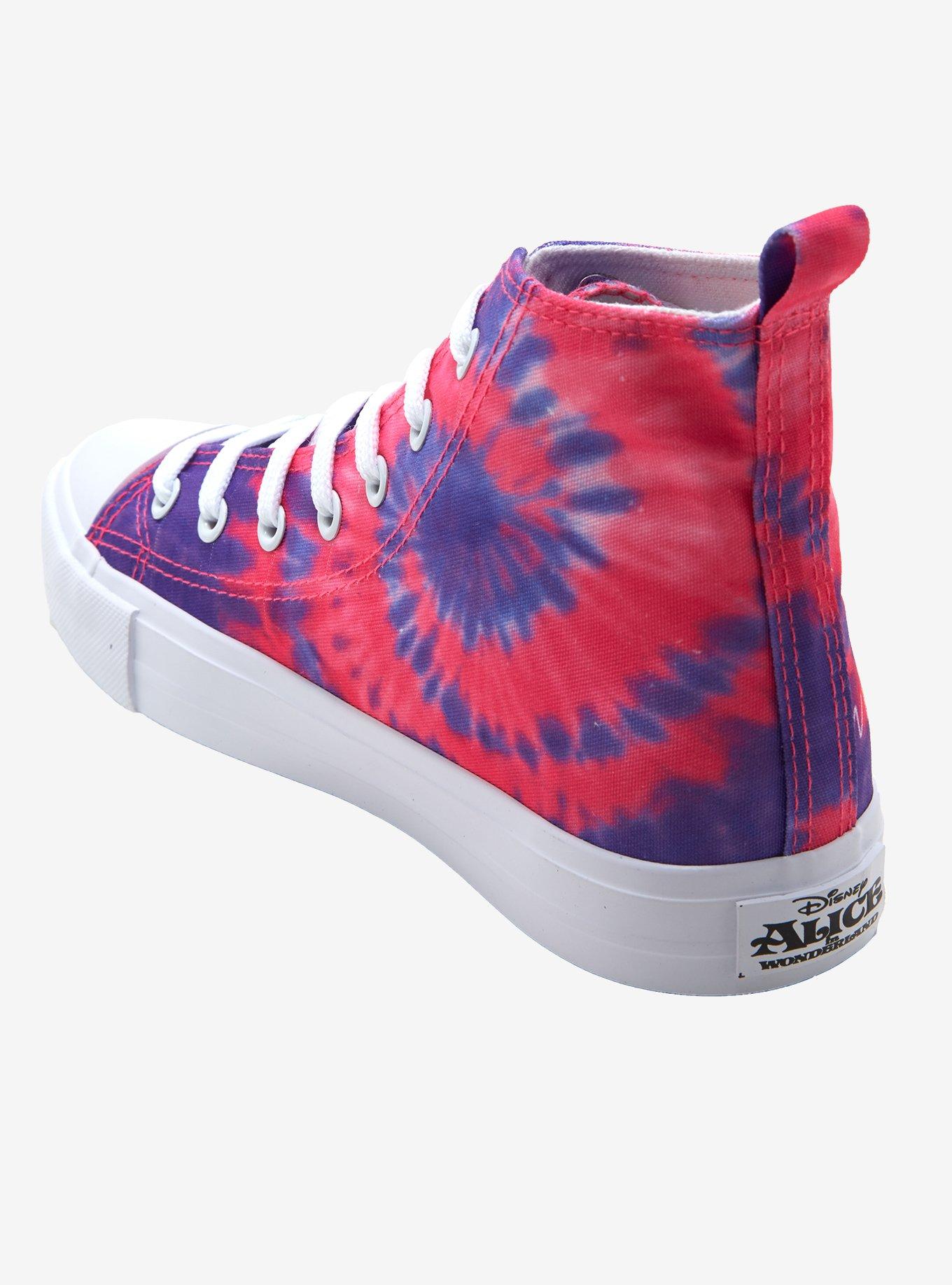 Disney Alice In Wonderland Cheshire Cat Tie-Dye Hi-Top Sneakers, MULTI, alternate