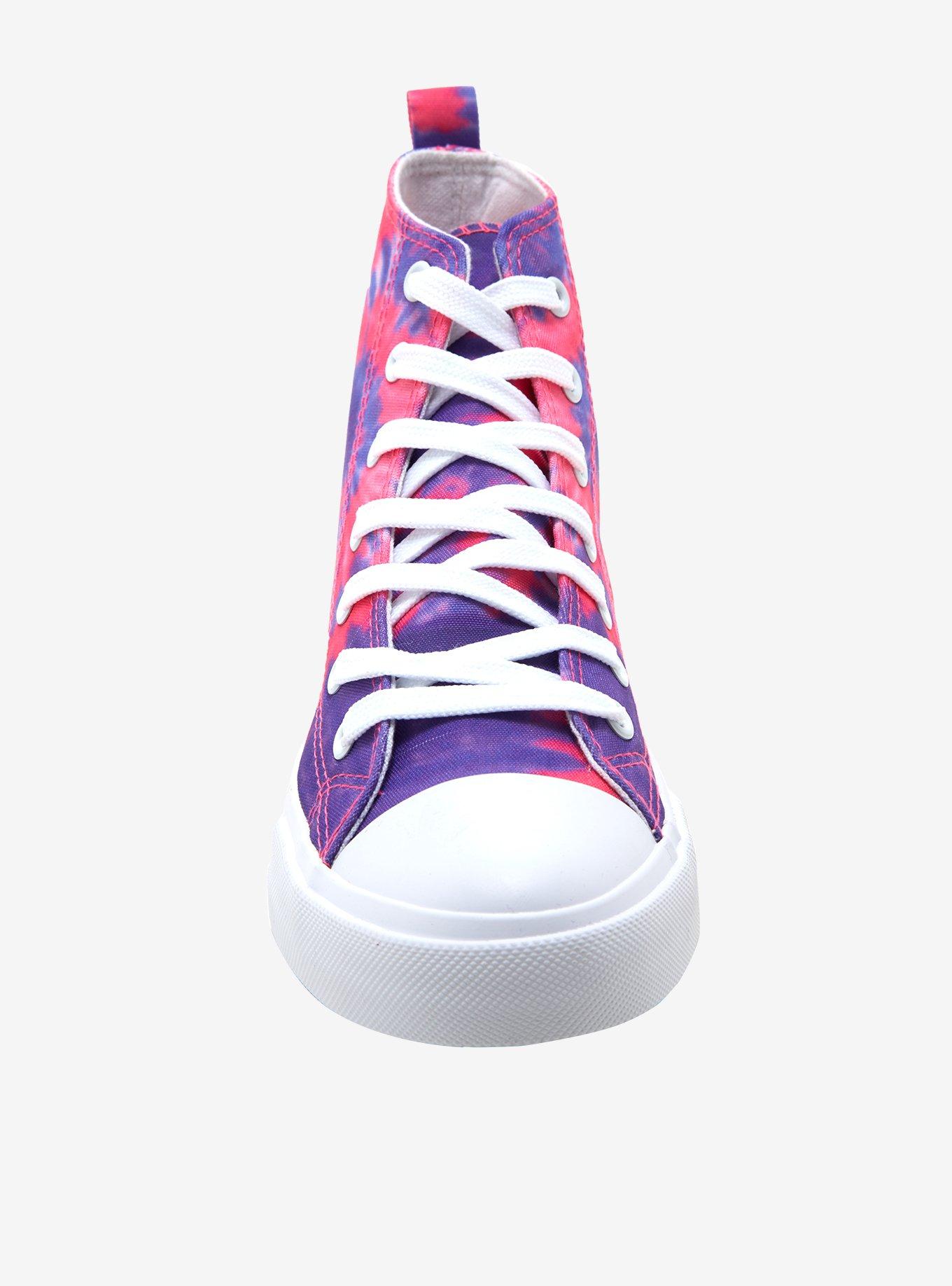 Disney Alice In Wonderland Cheshire Cat Tie-Dye Hi-Top Sneakers, MULTI, alternate