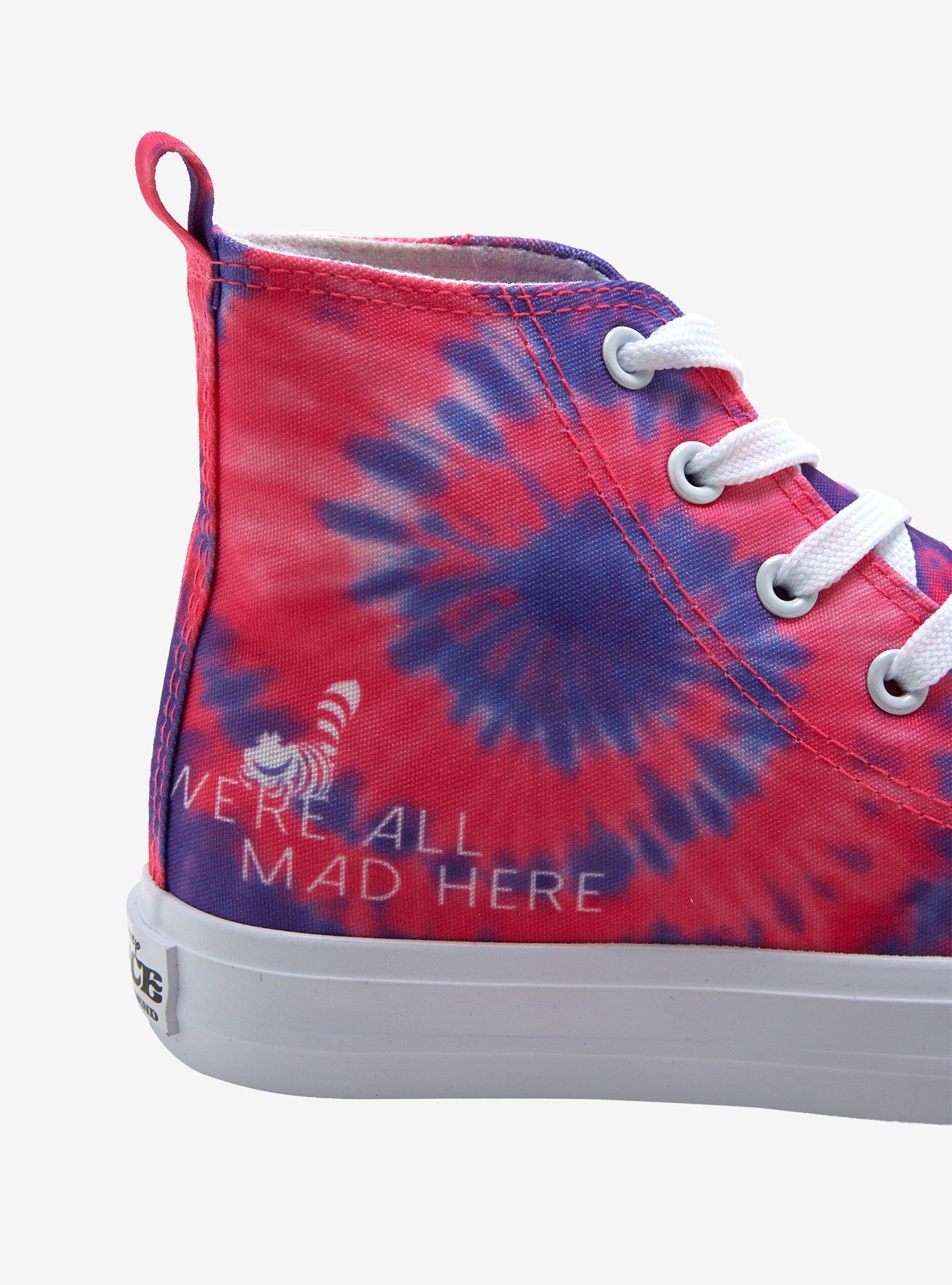 Disney Alice In Wonderland Cheshire Cat Tie-Dye Hi-Top Sneakers, MULTI, alternate