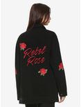 Rebel Rose Girls Denim Jacket, , alternate