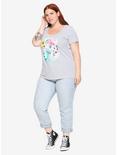 Disney The Little Mermaid Watercolor Ariel Girls T-Shirt Plus Size, , alternate