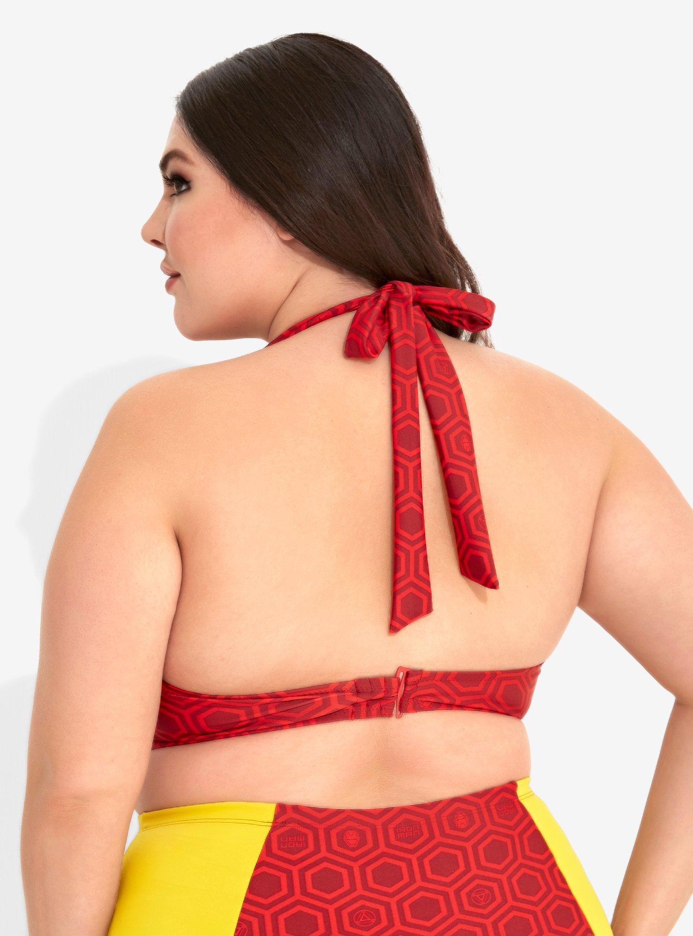Marvel Iron Man Swim Top Plus Size, , alternate