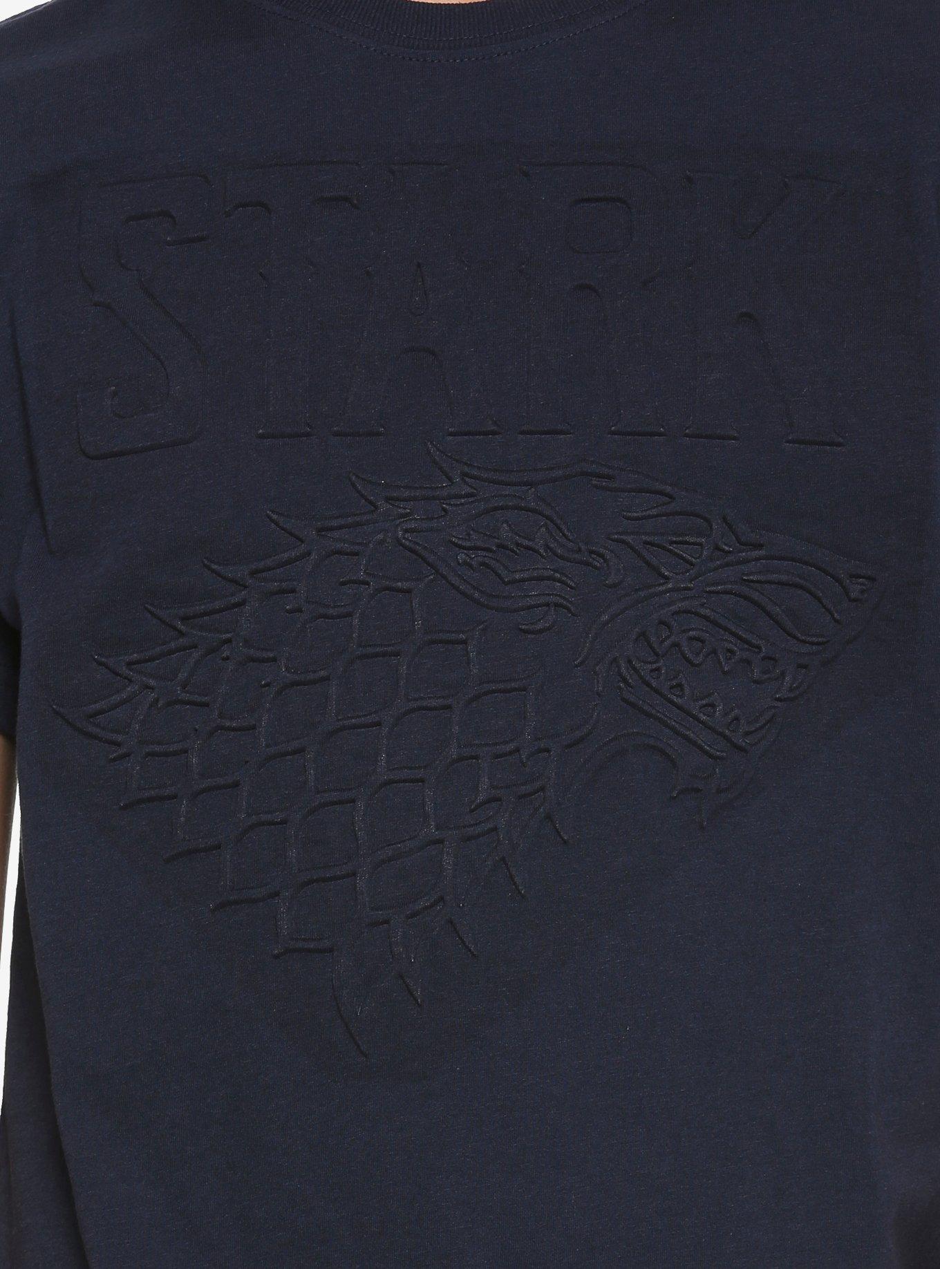 Game Of Thrones Stark Embossed T-Shirt, , alternate