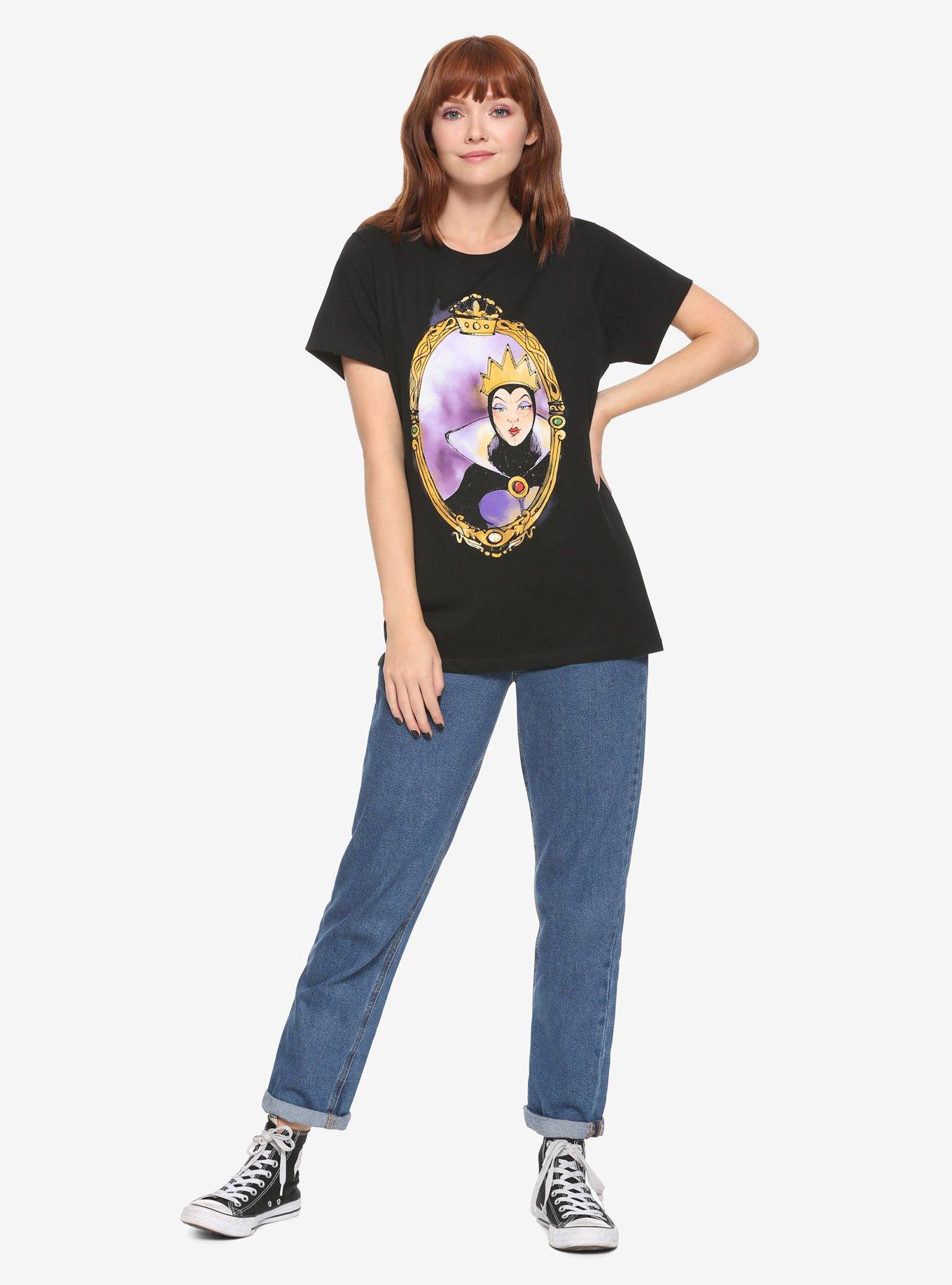 Disney Snow White And The Seven Dwarfs Evil Queen Mirror Girls T-Shirt, , alternate