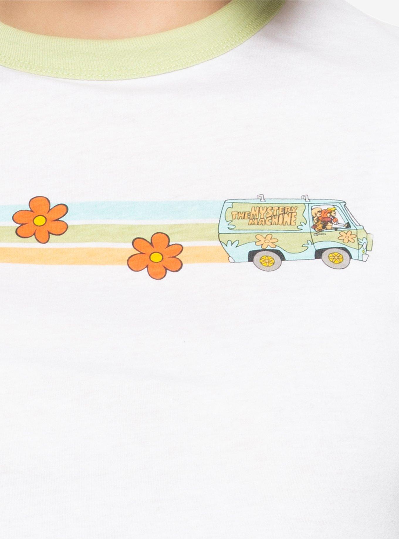 Scooby-Doo Mystery Machine Retro Womens Ringer T-Shirt - BoxLunch Exclusive, , alternate