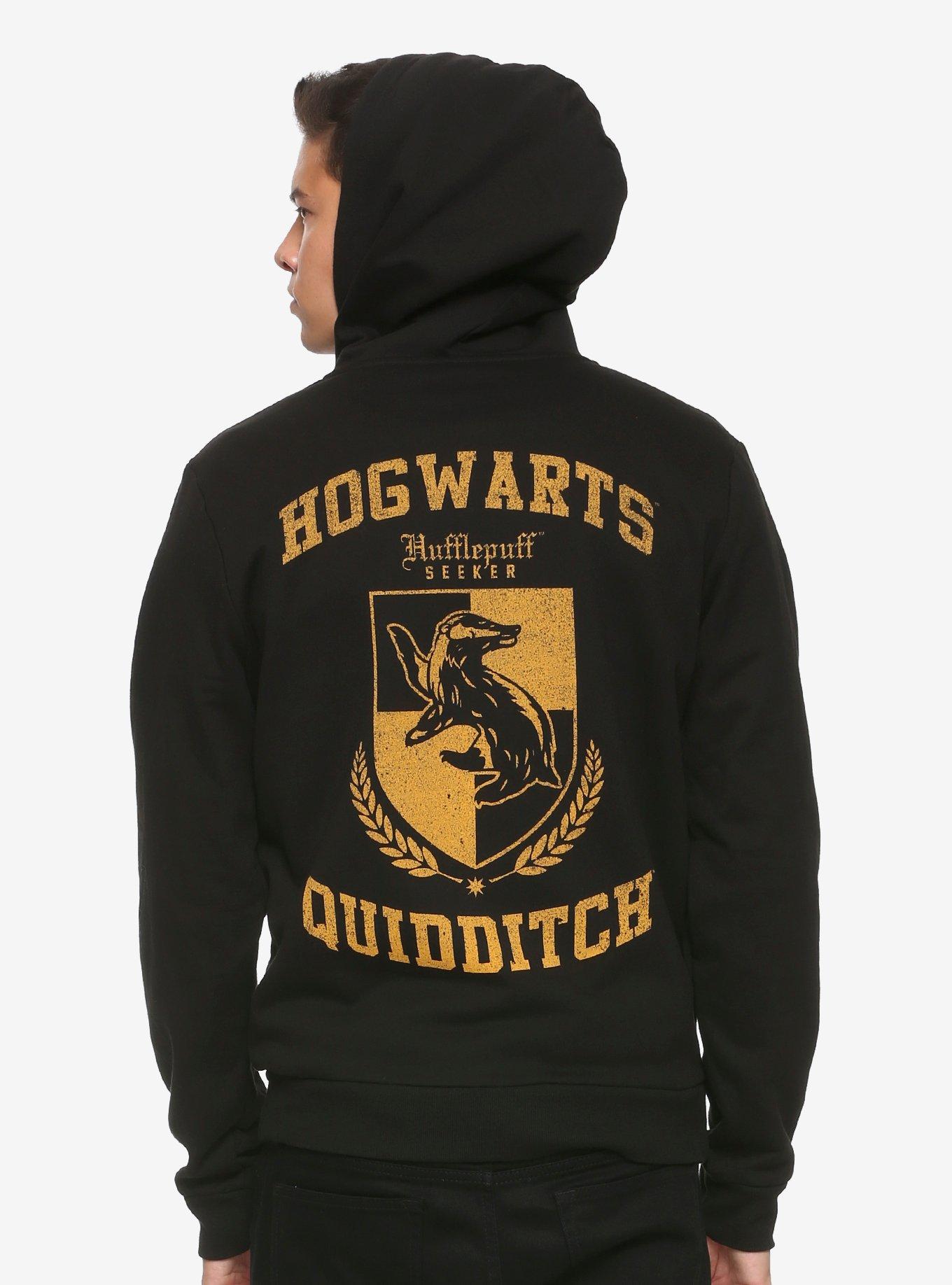 Harry Potter Hufflepuff Quidditch Crest Hoodie, , alternate