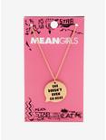 Mean Girls She Doesn't Even Go Here Speech Bubble Pendant Necklace, , alternate