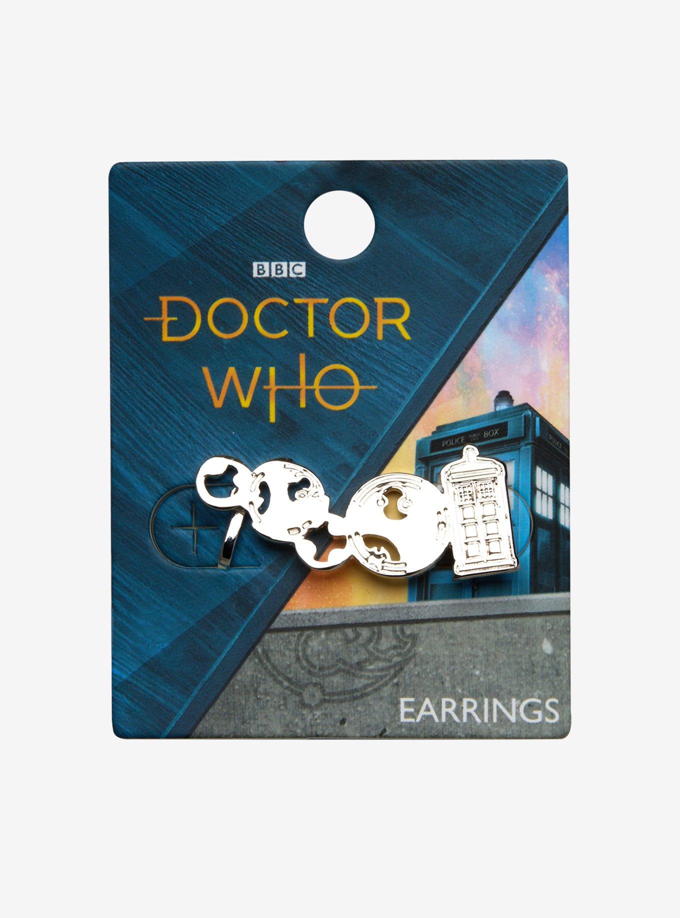 Doctor Who TARDIS Gallifreyan Climber Earring, , alternate