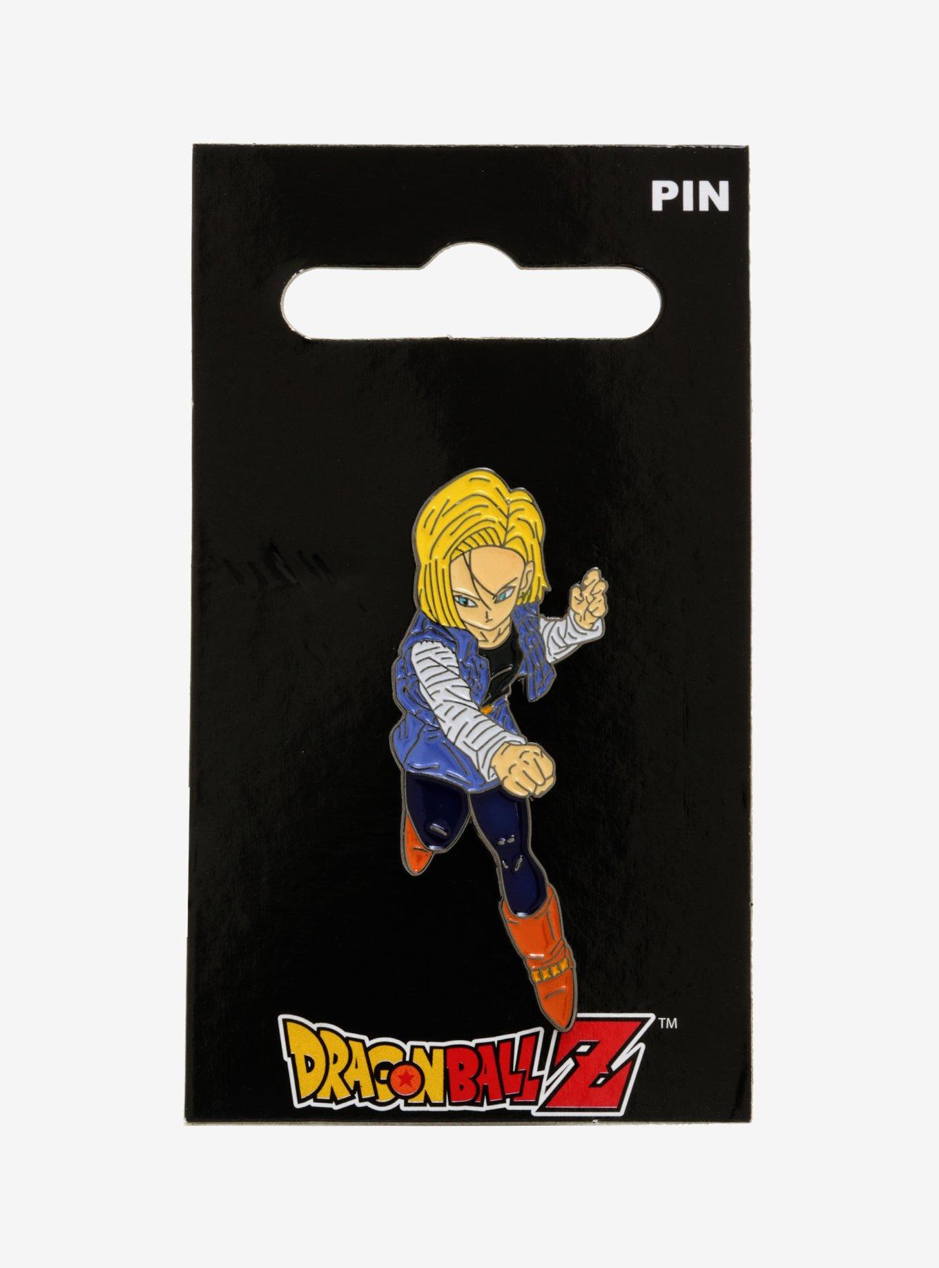 Dragon Ball Z Android 18 Enamel Pin - BoxLunch Exclusive, , alternate