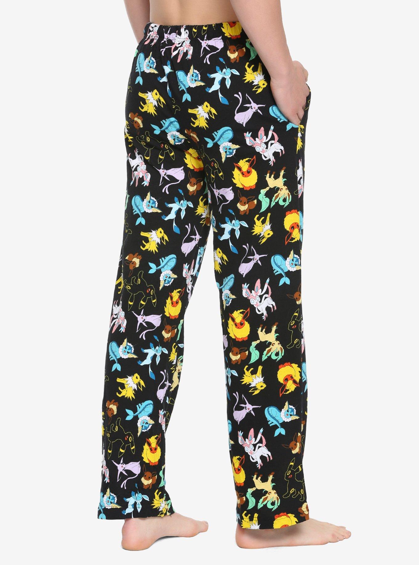 Pokemon Eevee Evolutions Guys Pajama Pants, , alternate