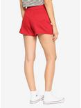 Red High-Waisted Sailor Shorts, , alternate