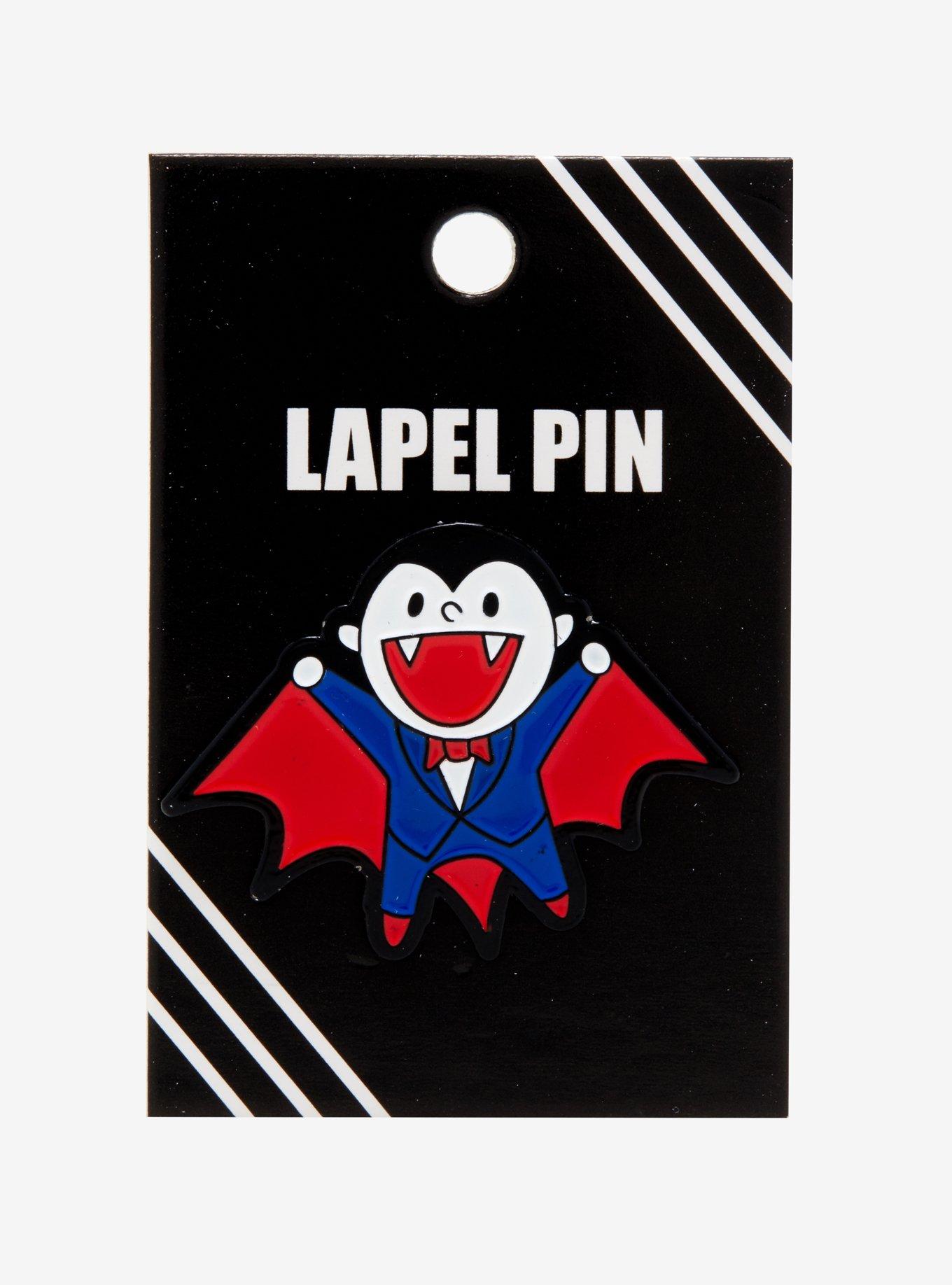 Kawaii Vampire Enamel Pin, , alternate