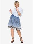 Her Universe Disney Alice In Wonderland Clock Skirt Plus Size, , alternate