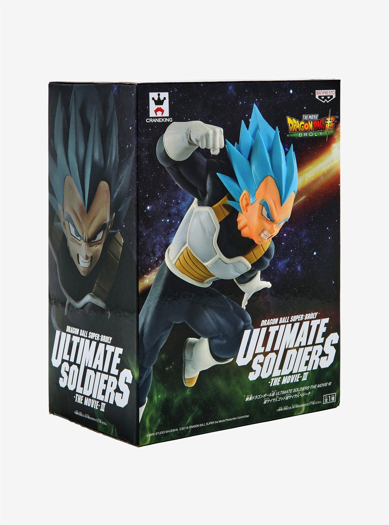 Banpresto Dragon Ball Super: Broly Ultimate Soldiers Vol. 3 Super Saiyan Vegeta Collectible Figure, , alternate