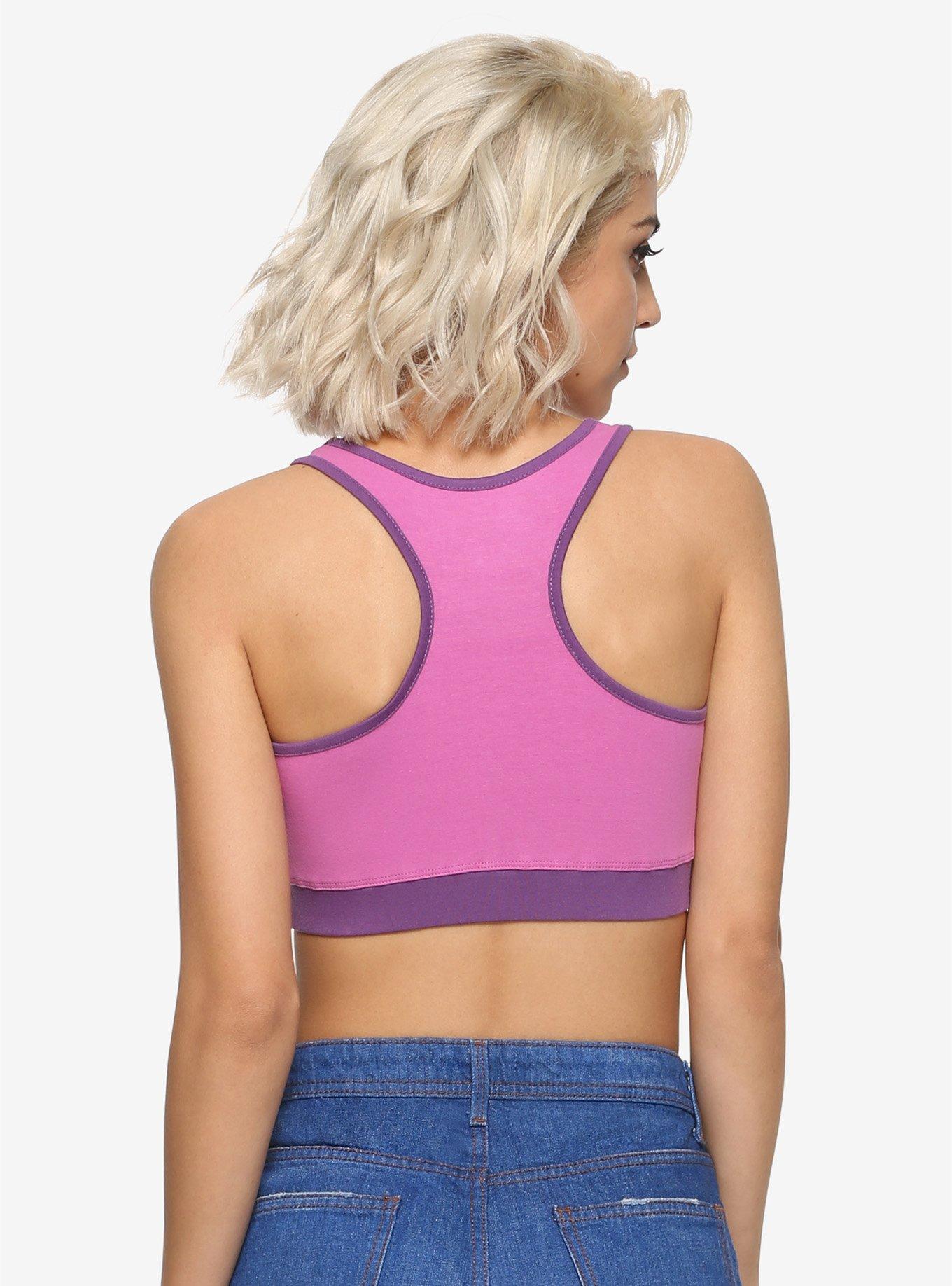 Disney Tangled Pink & Purple Sports Bra, PINK, alternate